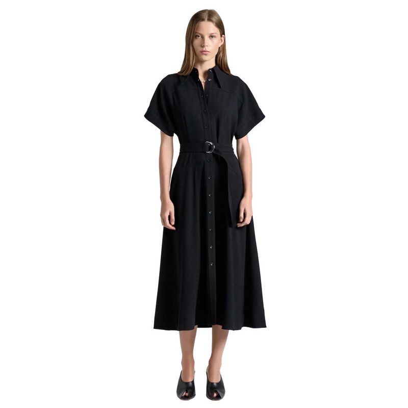 Cue Crepe Midi Shirt Dress image number 0